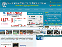 Tablet Screenshot of mahendracollege.com